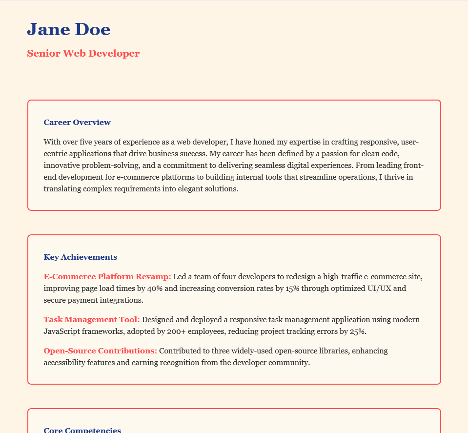 Bold typography